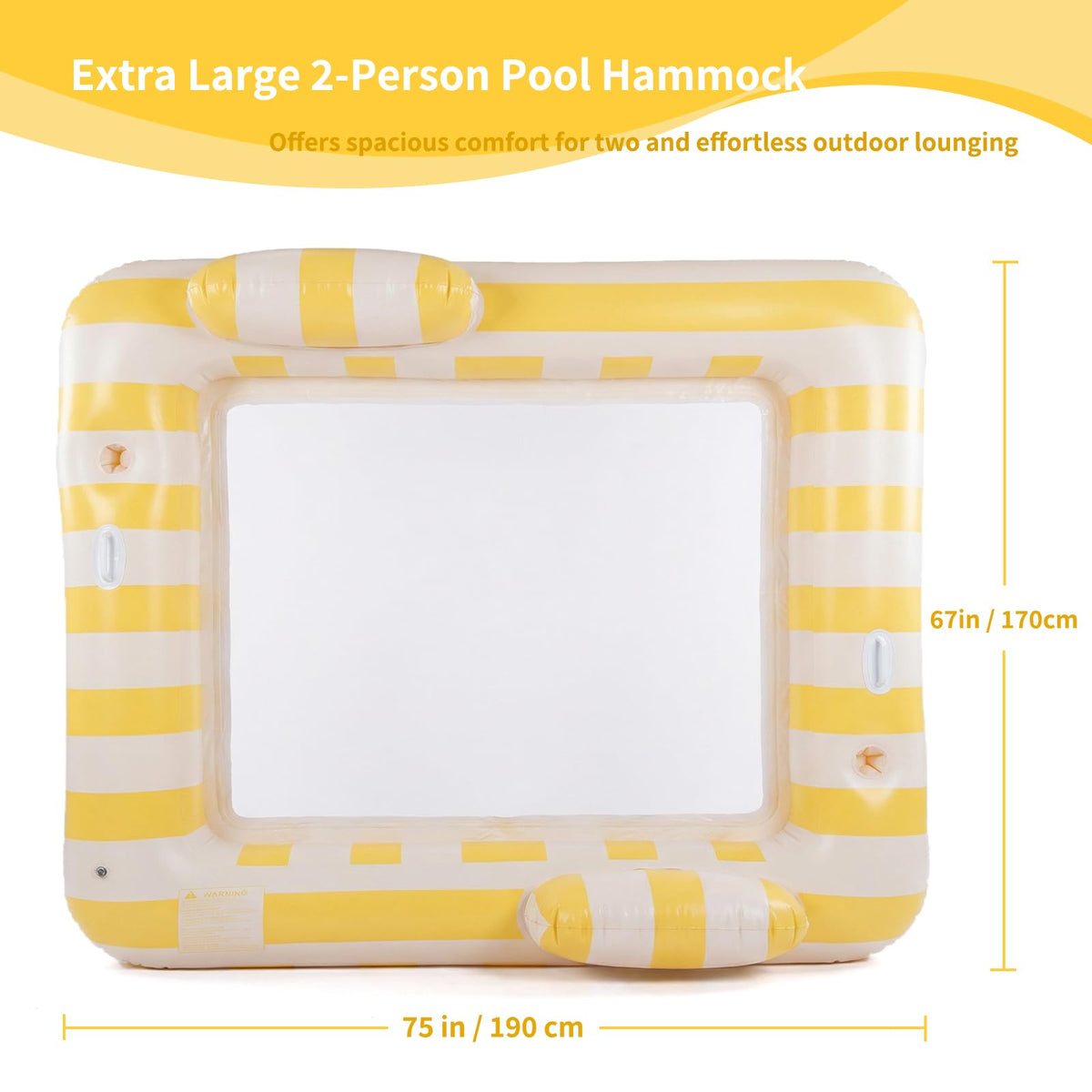 Float Joy 0-32mm PVC material offers durable support