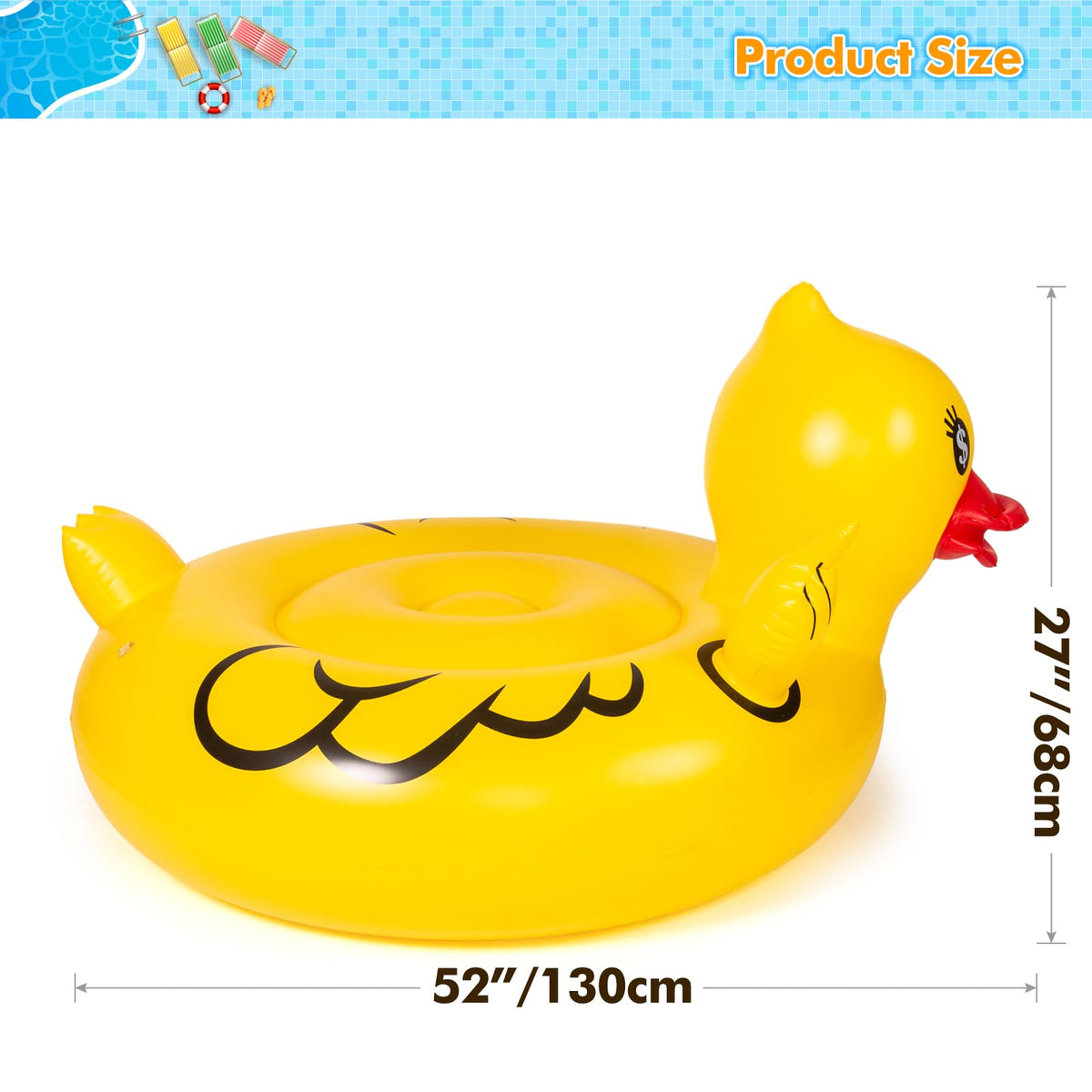 Float Joy deflate design allows compact storage after use.