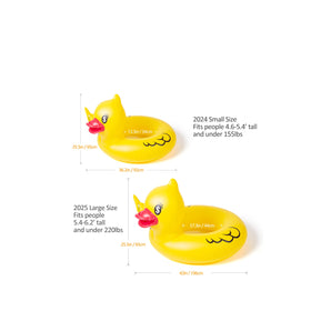 Durable vinyl material of Float Joy giant duck float