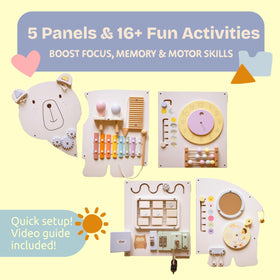 FLODDLE Sensory Wall Panel musical elements encourage rhythm exploration