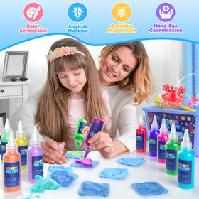 Flooyes animal-theme creative process shows kids shaping playful elf pets.