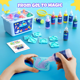 Flooyes safe materials with natural alginate for gentle, skin-friendly play.