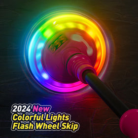 Flooyes Skip Ball reinforced PVC rope offers durability during active jumping.