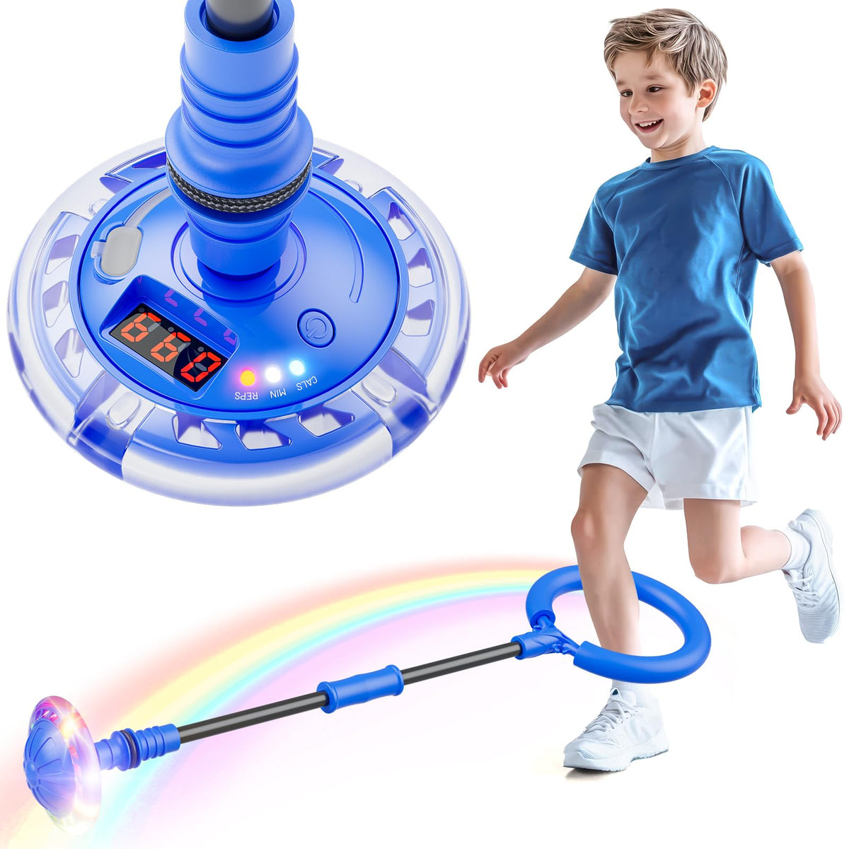 Flooyes Skip Ball with LED display showing jump count for active kids.