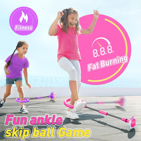 Flooyes Skip Ball features a soft EVA handle for comfortable, safe play.