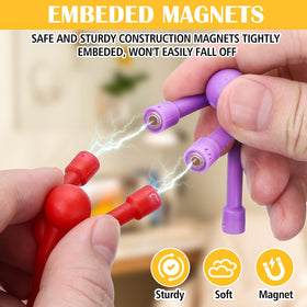 FloraSea silicone-resin magnets stay securely fixed for safe play.