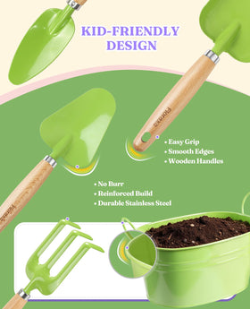Floraxa metal rake for gathering leaves after planting