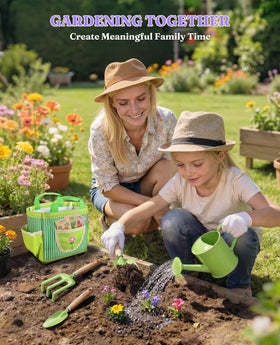 Floraxa metal shovel for kids with sturdy grip and precision