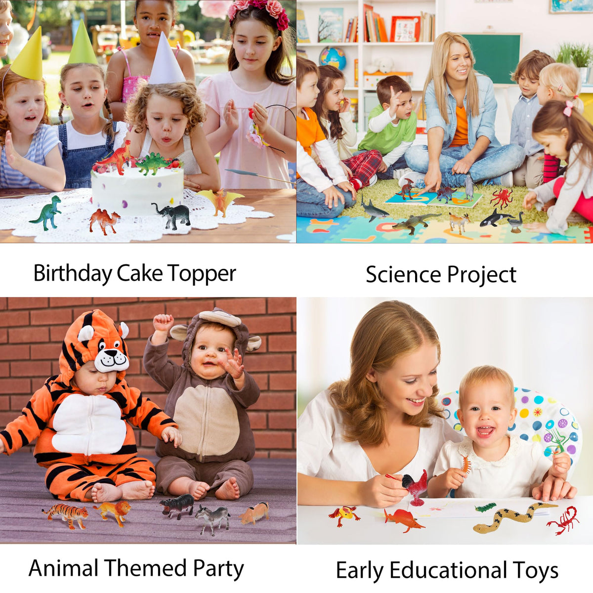 FLORMOON six themed toobs support educational play and creative arts.