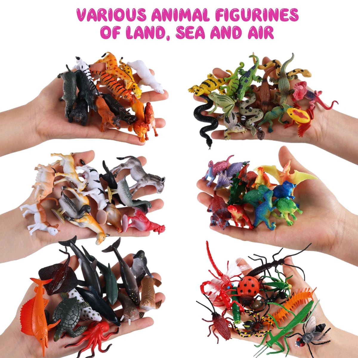 FLORMOON storage buckets keep every figure organized after playtime.