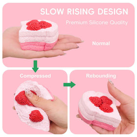 Flovyn kawaii pink squishy highlights cute design and tactile ASMR appeal.