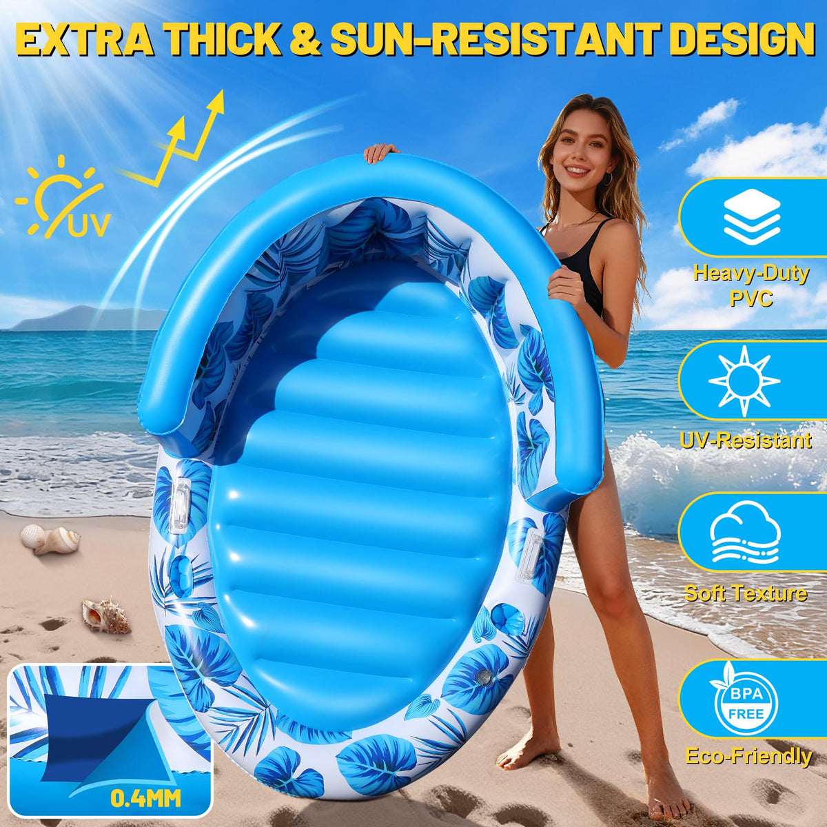 FluSing built-in cup holder and phone slot keep essentials handy