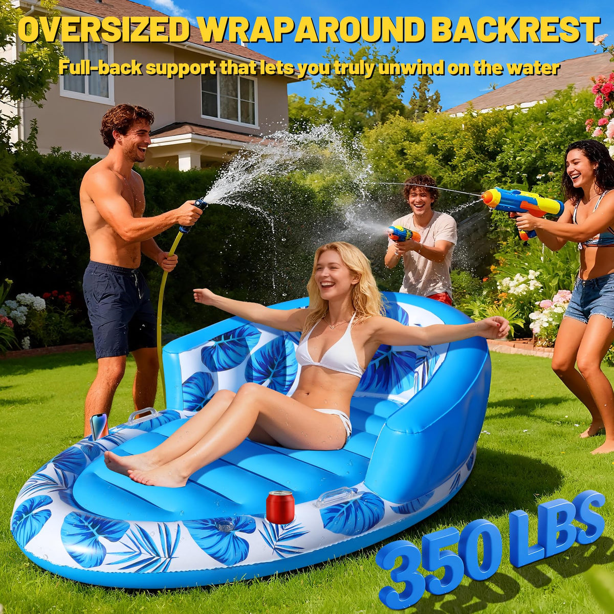 FluSing fast inflation dual valve inflates the float quickly