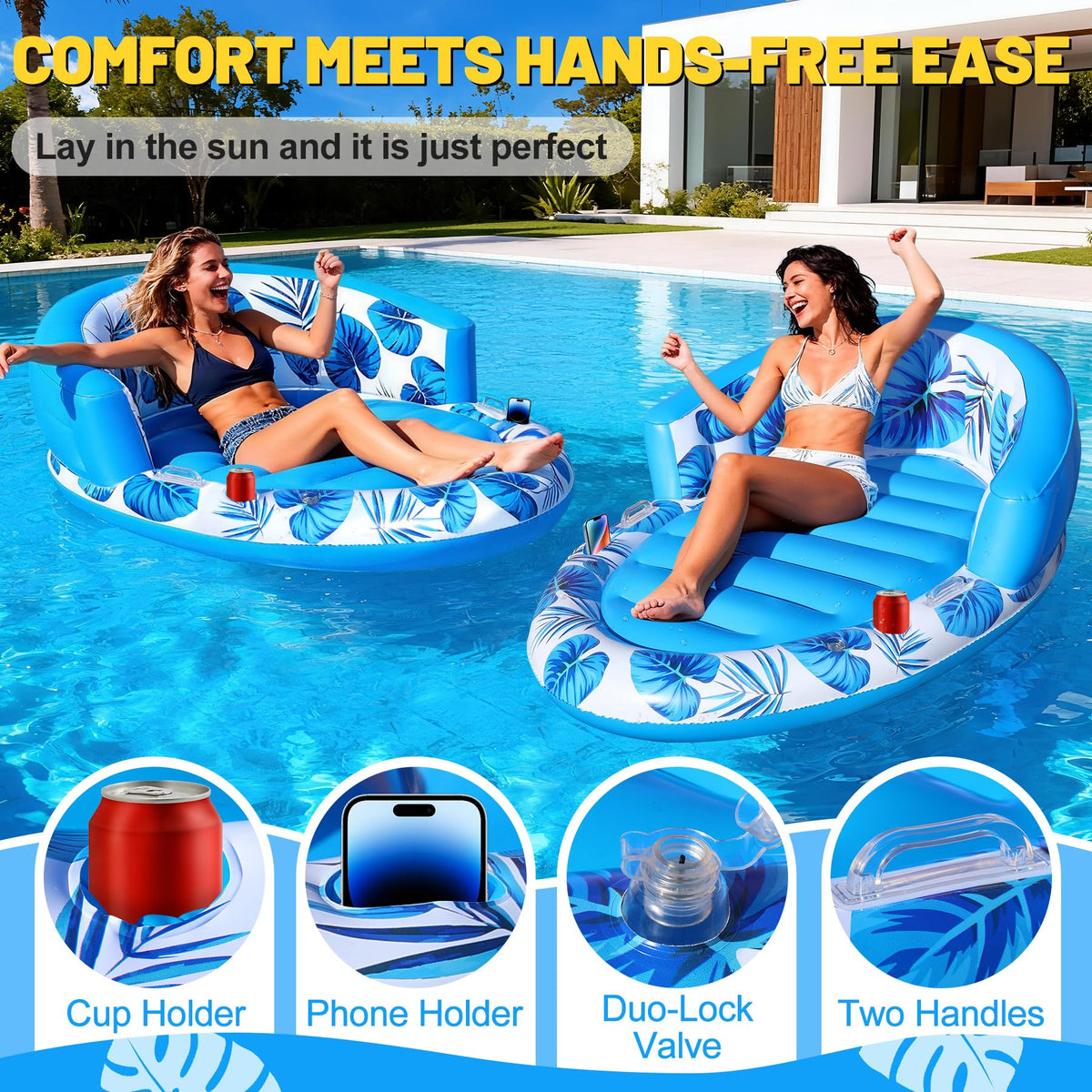 FluSing ribbed base enhances stability while floating