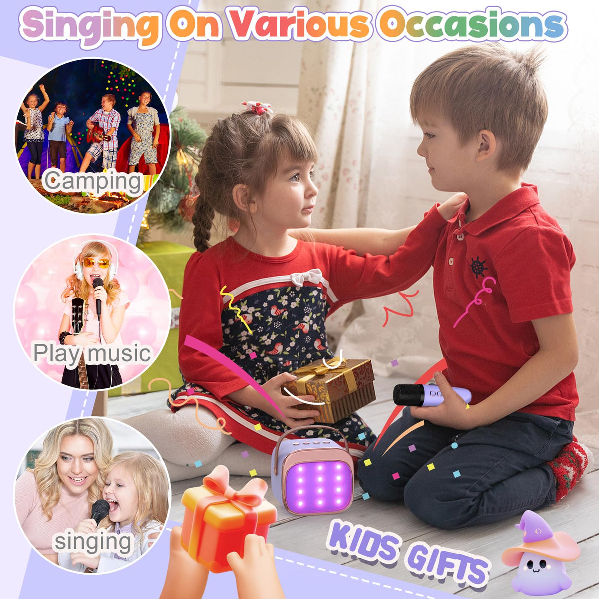 FLUESTON gift-ready karaoke set for birthdays and holidays