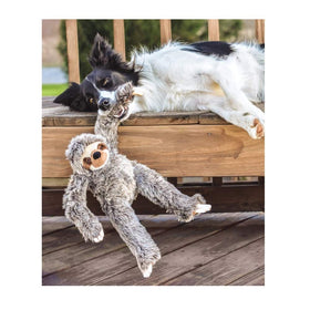 Fluff & Tuff Tico Sloth close-up with embroidered eyes for safe supervised play