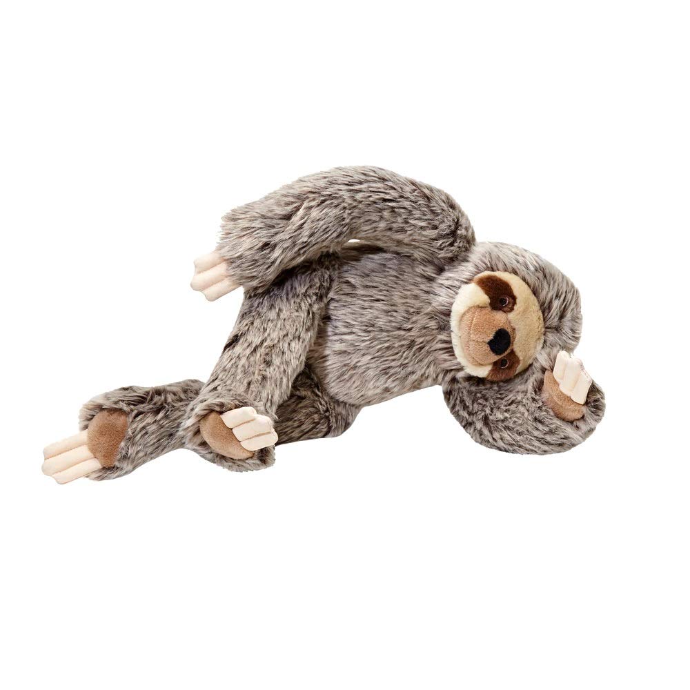 Fluff & Tuff Tico Sloth toy showing tug play action for dogs