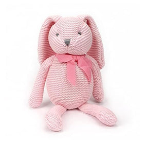 FLUFFYFUN baby-safe bunny plush, designed for ages 0+ months.
