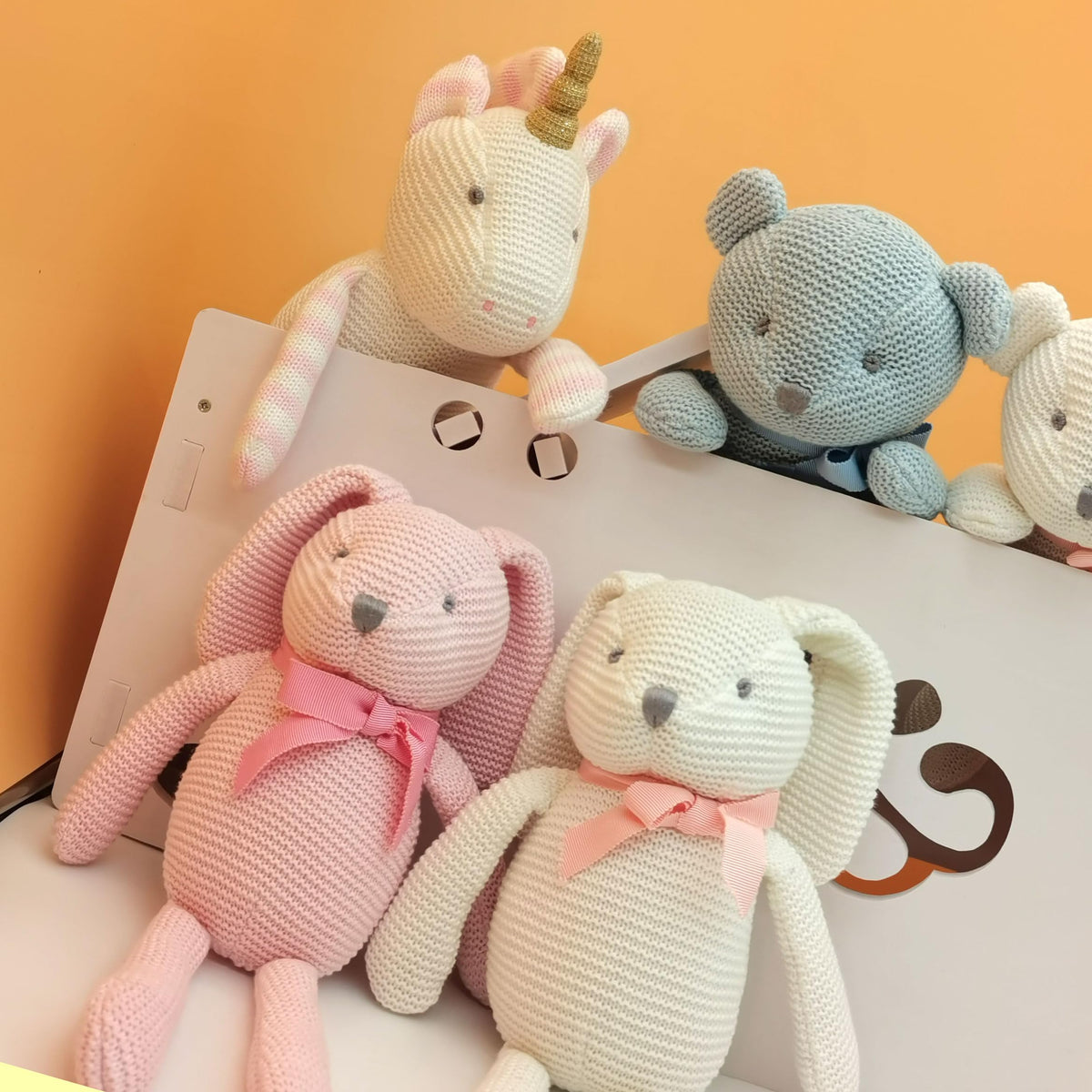 FLUFFYFUN machine-washable bunny plush, easy care for busy caregivers.