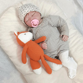 FLUFFYFUN orange fox plush care-instructions, machine washable and easy to clean.