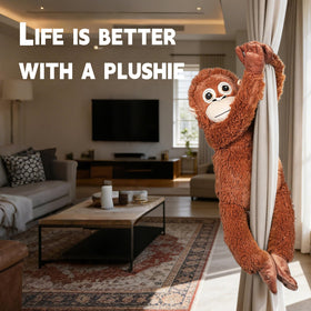 Fluffypals Punch Monkey 60 cm tall standing plush for hugs