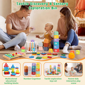 FlufiFiea cups: number and letter stacking to boost early literacy and counting.