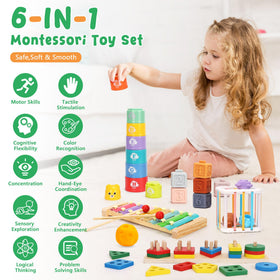 FlufiFiea mini harp: easy pluck strings for early musical awareness.