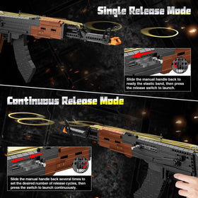 Fluorspar Blaster black textured parts emphasize vintage silhouette and build quality.