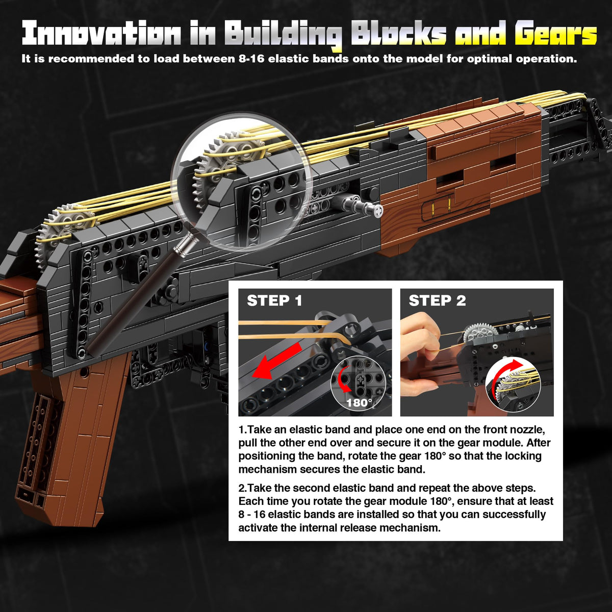 Fluorspar Blaster ejection mechanism showcases functional launcher detail.
