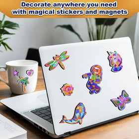 FLUXOJOY foil art sheets offer sparkling color for kids' artworks.