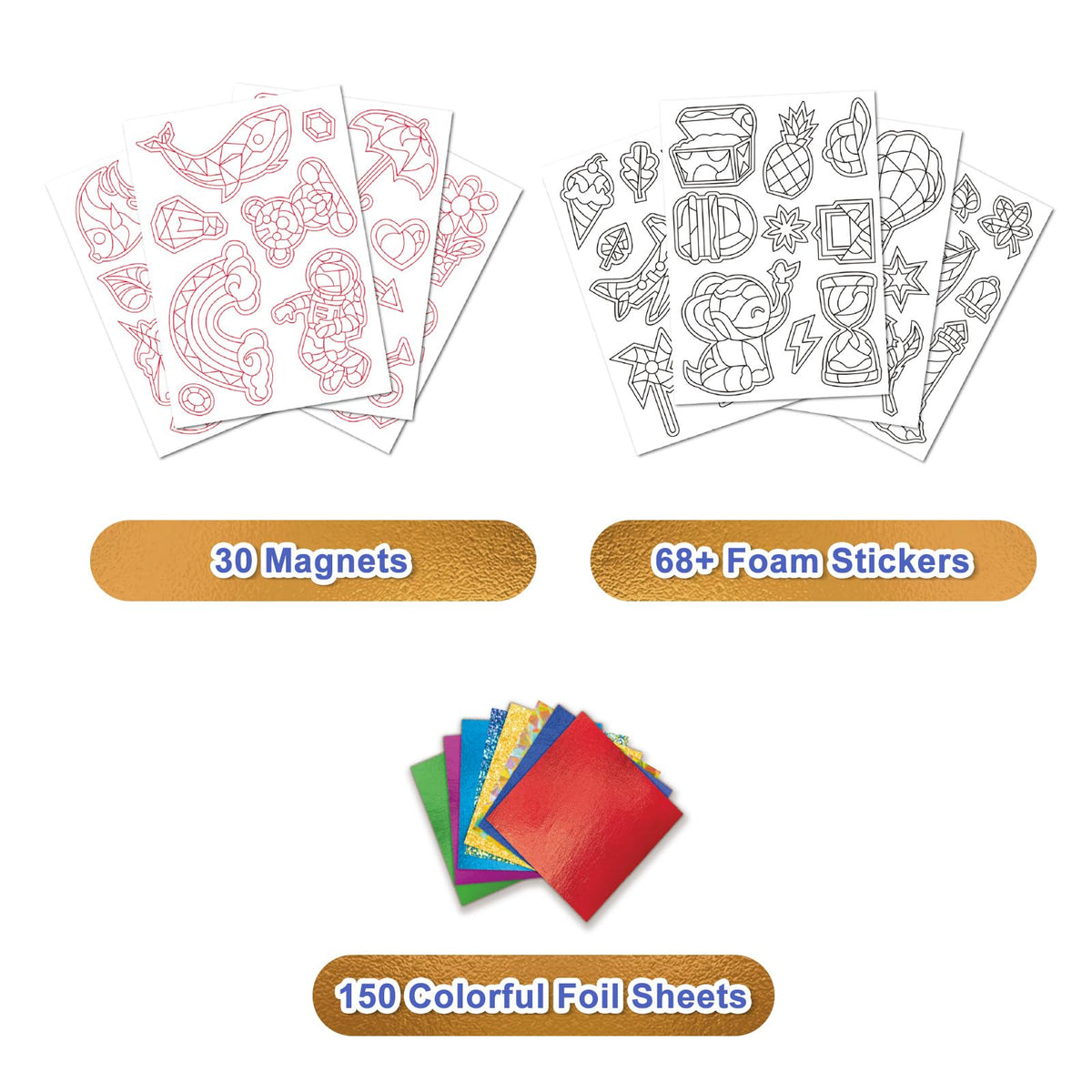 FLUXOJOY foil art kit in travel scenario enables screen-free play.