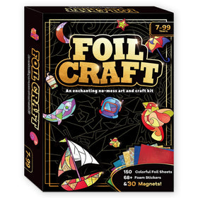FLUXOJOY foil art kits package showcases contents for creative, mess-free crafting.