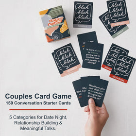 FLUYTCO Love Lingual category cards spread guiding deeper conversations.