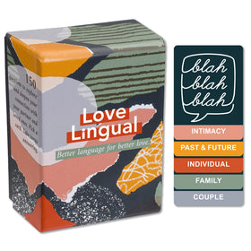 FLUYTCO Love Lingual deck on table for intimate conversation prompts.