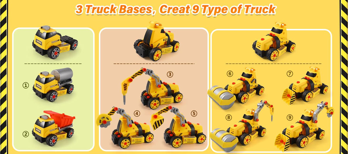 FLY2SKY mixer truck assembly fosters creativity and problem solving