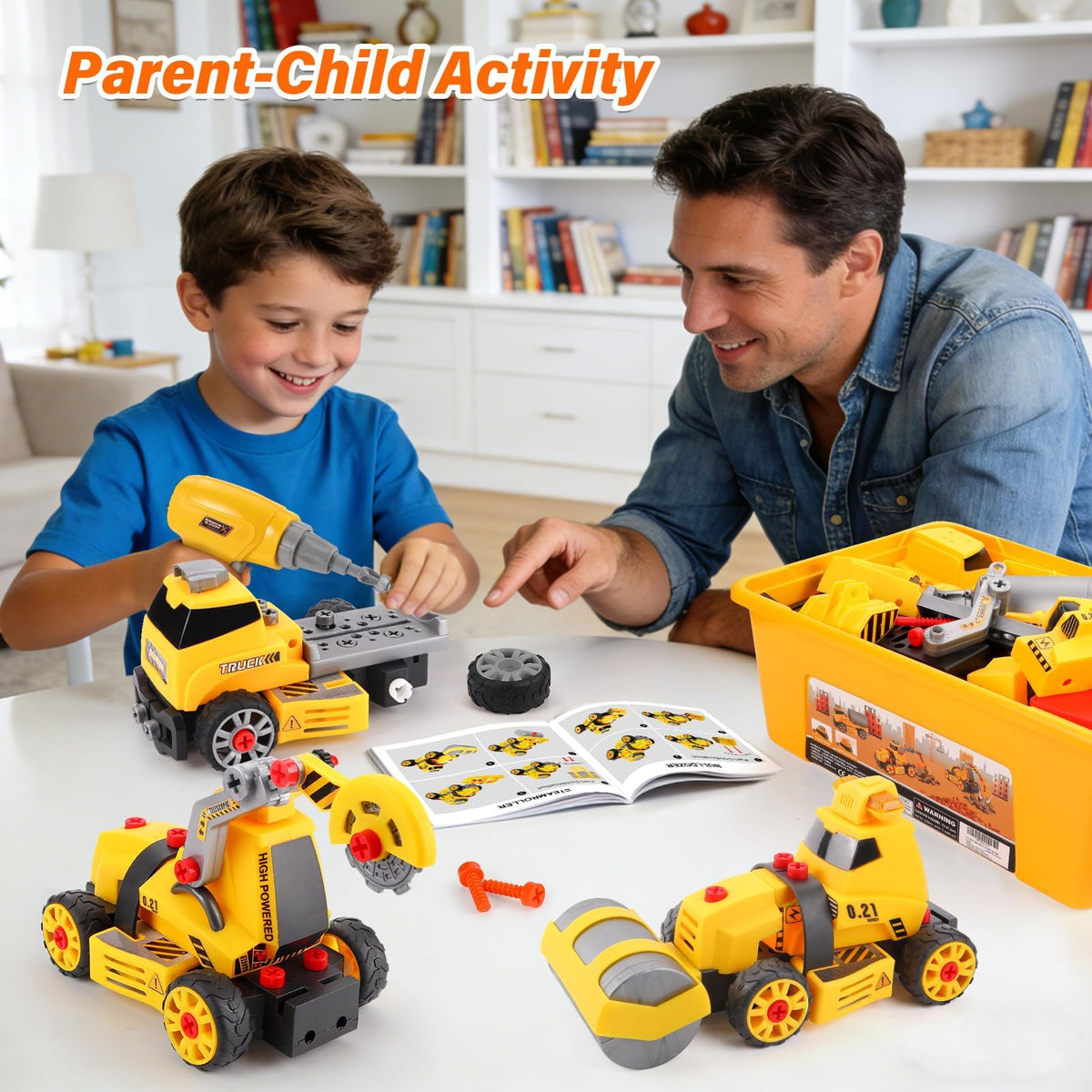FLY2SKY push and go truck encourages active play on various floors