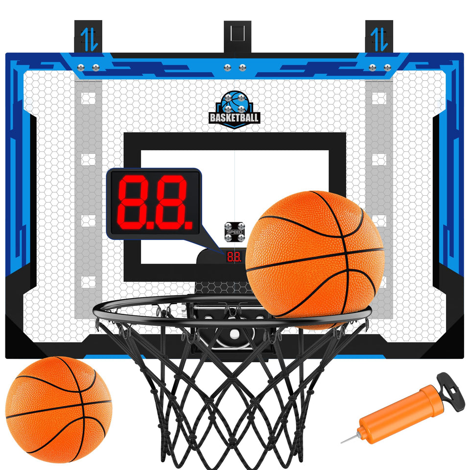 Flybakiz basketball stand with a 26x17 board for spacious shooting practice