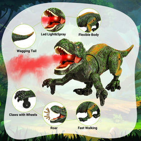 Flybakiz dino sprays mist to enhance sensory play
