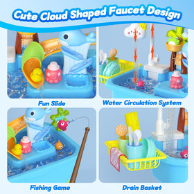 FlyBakiz water table demonstrating automatic pump and continuous flow