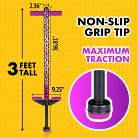 Non-slip foot pads help maintain balance during play.