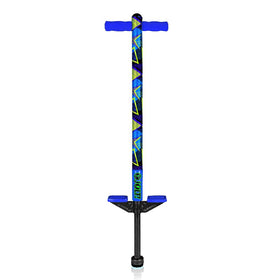 Flybar Jolt pogo stick with foam grips for secure, comfortable handling