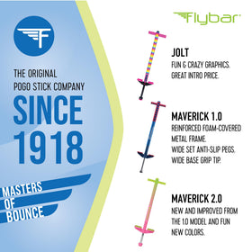 Flybar Maverick 2.0 shows foam-wrapped frame for safe learning.