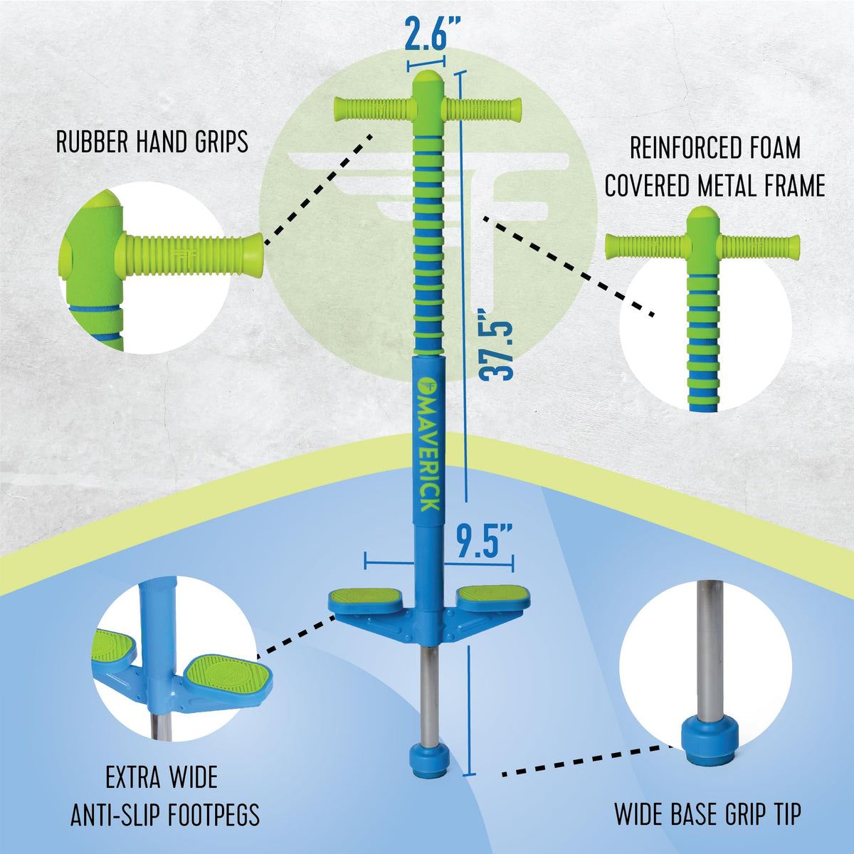 Flybar Maverick 2.0 ready for outdoor play and kid-sized fitness.
