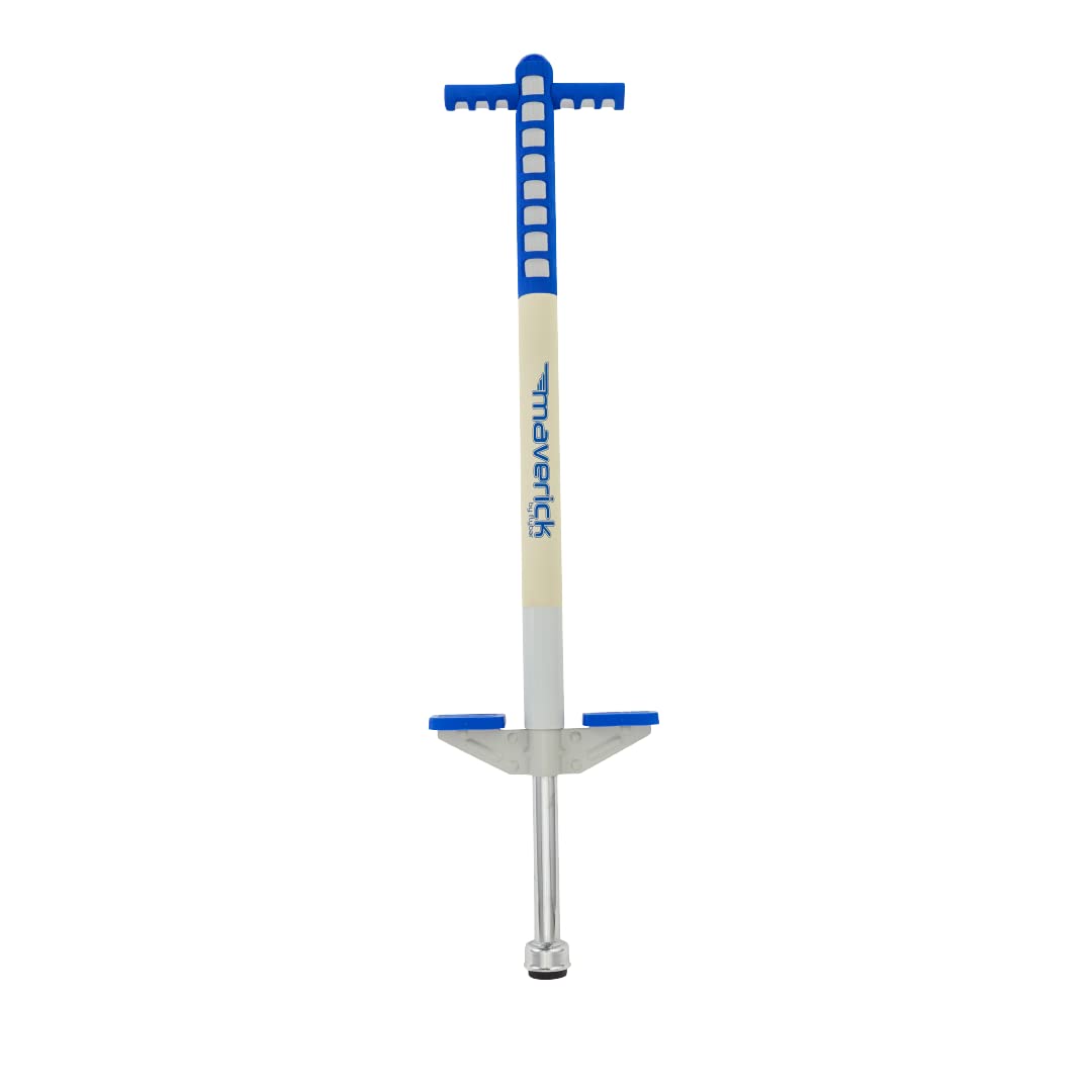 Flybar Maverick pogo stick with foam-covered frame for safer first jumps.