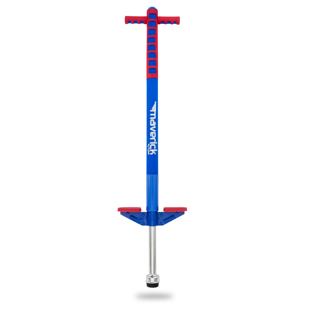 Flybar Maverick foam-frame pogo stick with enclosed spring for safer first jumps.