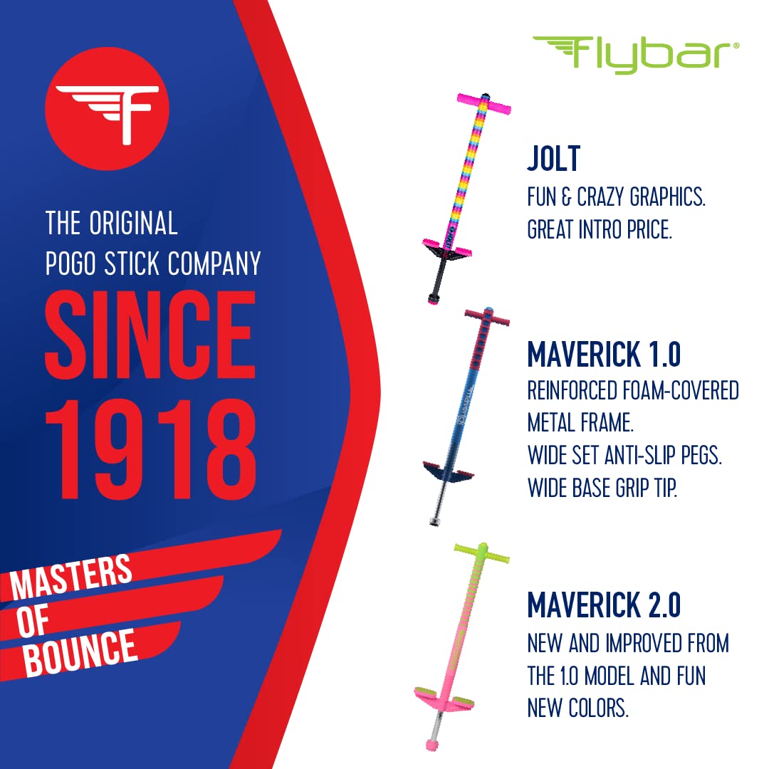Flybar Maverick soft foam handgrips for comfortable play and control.
