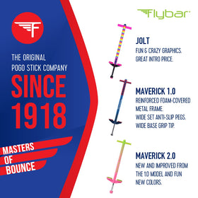 Flybar Maverick soft foam handgrips for comfortable play and control.