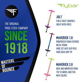 Flybar Maverick non-slip foot pads keep kids steady on uneven surfaces