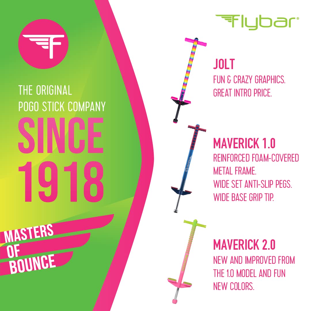 Enclosed spring and foam-covered frame on Flybar Maverick for safe leaps.