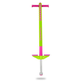 Flybar Maverick lime grip pogo stick for secure first jumps and control.